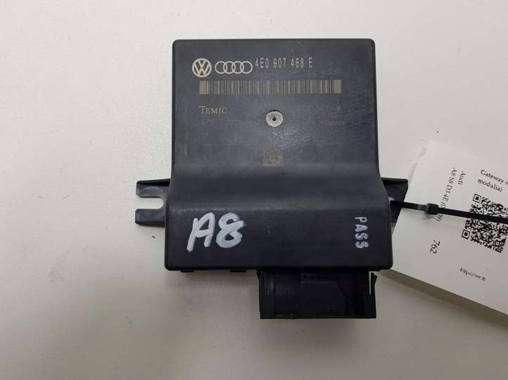 4E0907468E Audi A8 S8 D3 4E Gateway valdymo modulis