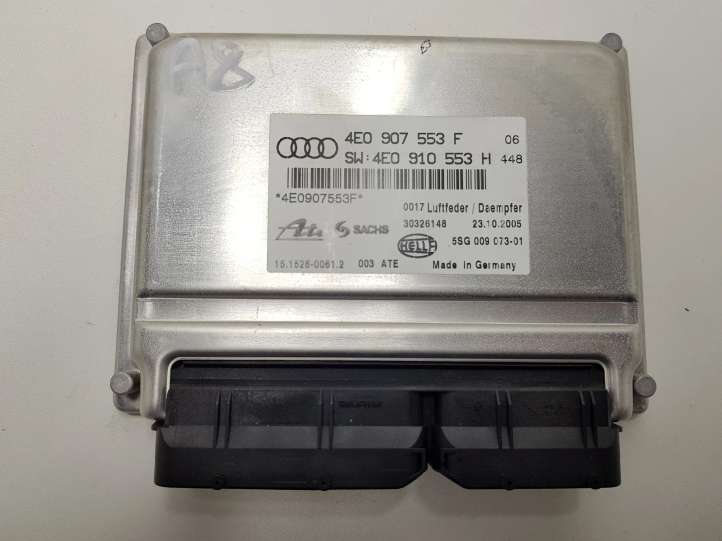 4E0907553F Audi A8 S8 D3 4E Pakabos valdymo blokas