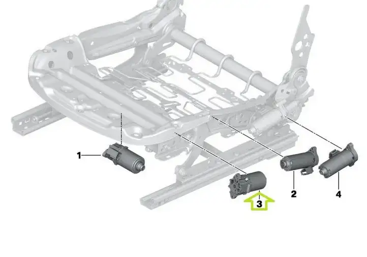 BMW 3 F30 F35 F31 (2012 - 2018) 7325524 Электродвигатель сиденья — фото 5