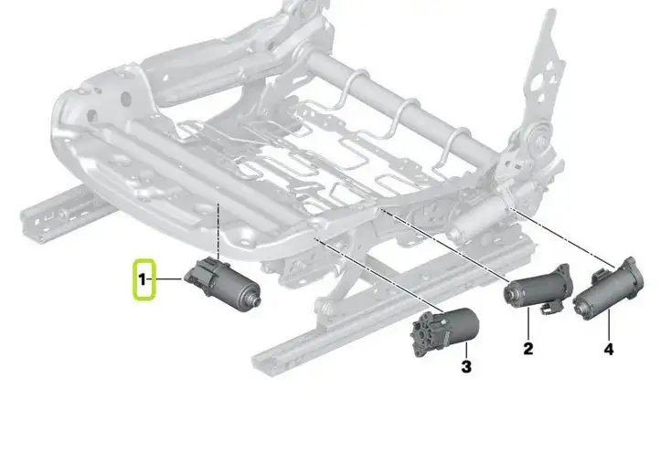 BMW 3 F30 F35 F31 (2012 - 2018) 7328706 Электродвигатель сиденья — фото 4