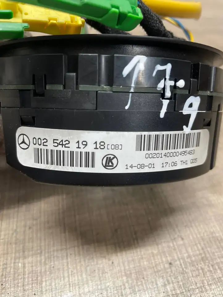 Mercedes-Benz C W203 (2000 - 2007) 0025421918 Контактное кольцо SRS — фото 3