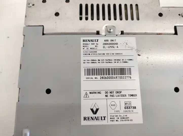 Renault Laguna III (2007 - 2015) 280600004R Магнитола / мультимедийная система — фото 4