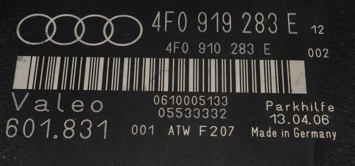 Audi A6 S6 C6 4F (2004 - 2008) 4f0919283e Блок управления парктрониками — фото 4