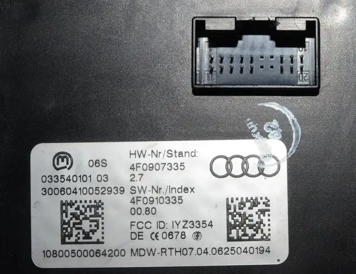 Audi A6 S6 C6 4F (2004 - 2008) 4f0907335 Блок бесключевого доступа — фото 5