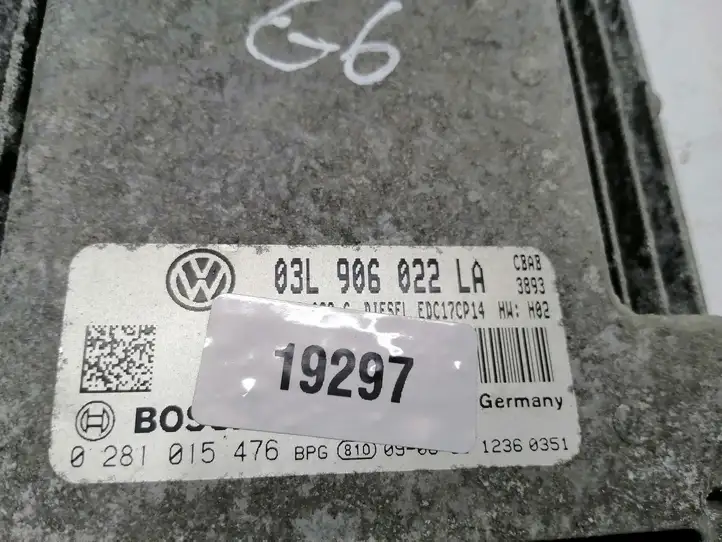Volkswagen Golf VI (2009 - 2013) 03L906022LA Блок управления двигателем (ЭБУ) — фото 4
