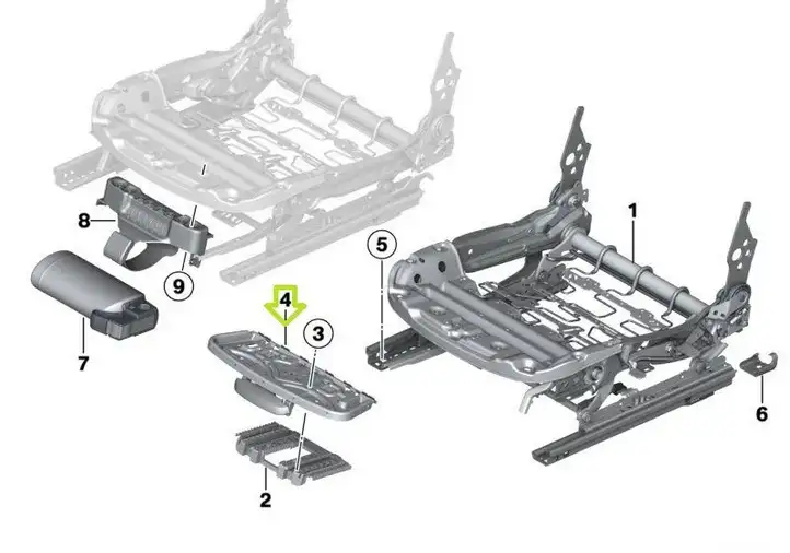 BMW 3 F30 F35 F31 (2012 - 2018) 7430380 Прочие детали салона — фото 5