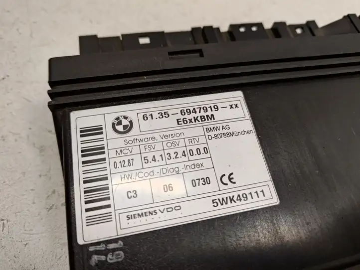 BMW 5 E60 E61 (2004 - 2010) 61356947919 Модуль управления кузовом (BCM) — фото 4