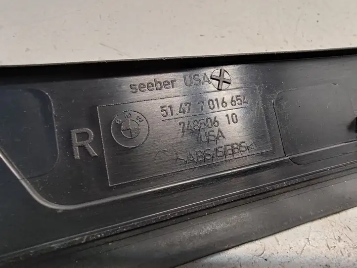 BMW Z4 E85 E86 (2002 - 2008) 51477016654 Внутренняя отделка переднего порога — фото 4