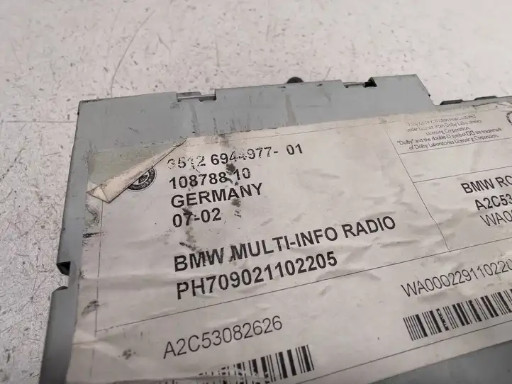 BMW 3 E46 (1998 - 2005) 65126944977 Магнитола / мультимедийная система — фото 4