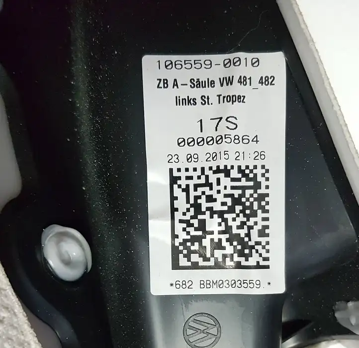 Volkswagen PASSAT B8 (2015 - ) 1065590010 Обшивка стойки A — фото 6