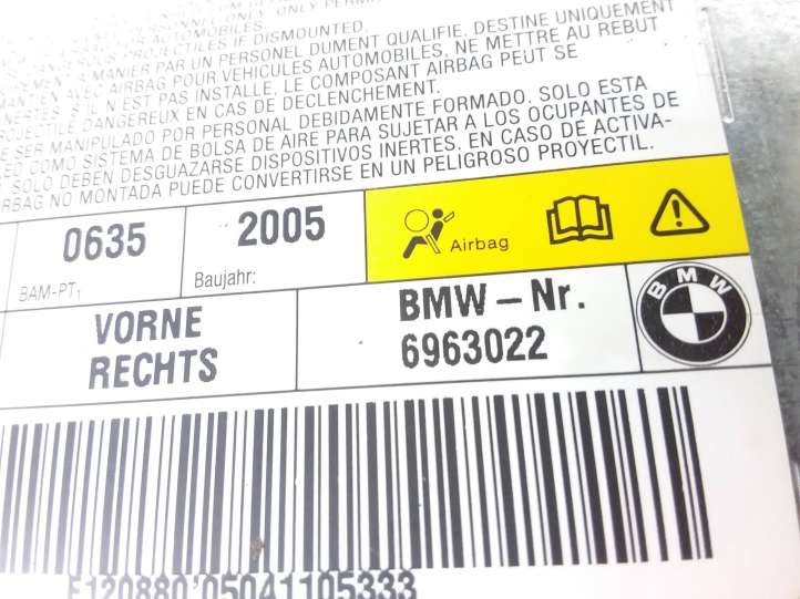 BMW 5 E60 E61 (2004 - 2010)  6963022 Подушка безопастности передней двери