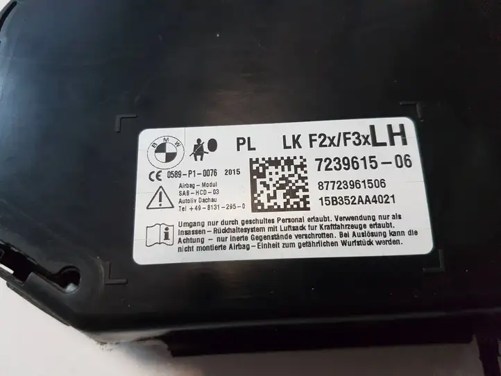 BMW 3 F30 F35 F31 (2012 - 2018) 7239615 Боковая подушка безопасности (стойка) — фото 2