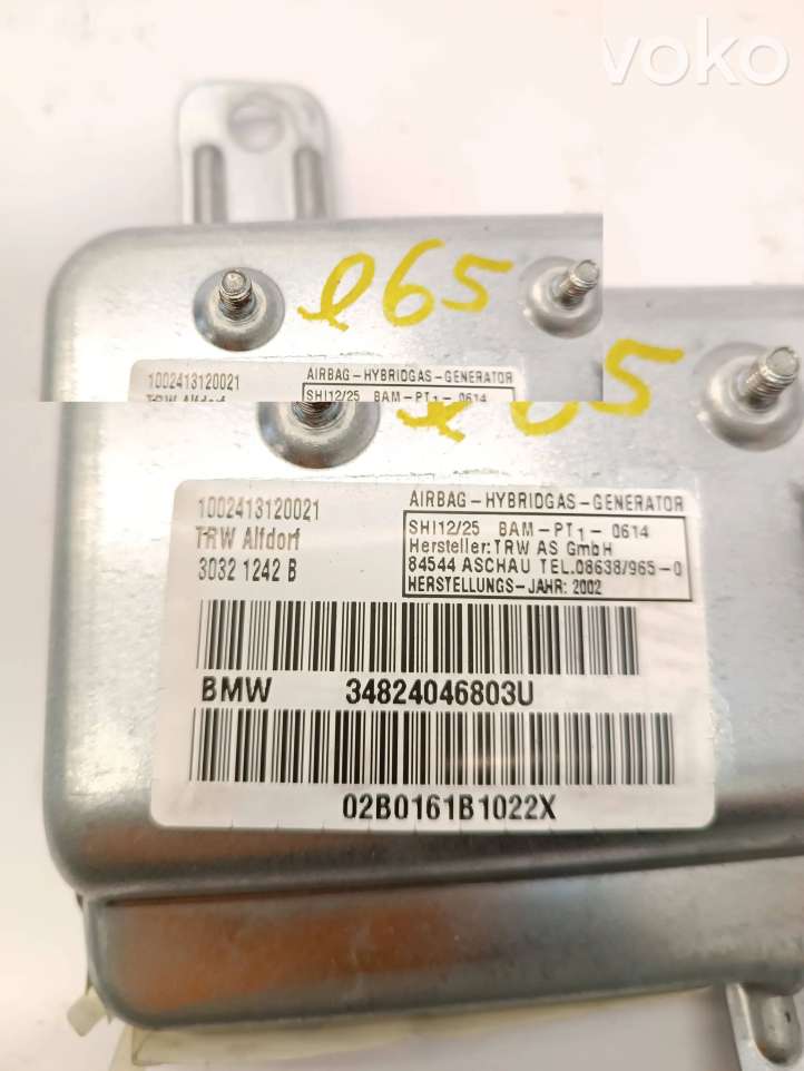 BMW 7 E65 E66 (2001 - 2008)  34824046803U Подушка безопастности передней двери