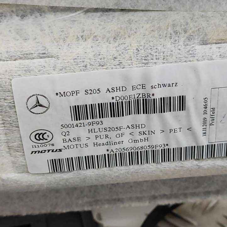 Mercedes-Benz C W205 (2014 - 2021)  A2056908203 Комплект потолка