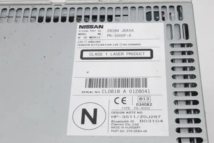 Nissan Qashqai (2010 - 2013) 28184JD45A Магнитола / мультимедийная система — фото 7