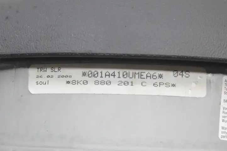 Audi A4 S4 B8 8K (2007 - 2011) 8K0880201C Подушка безопасности руля — фото 6