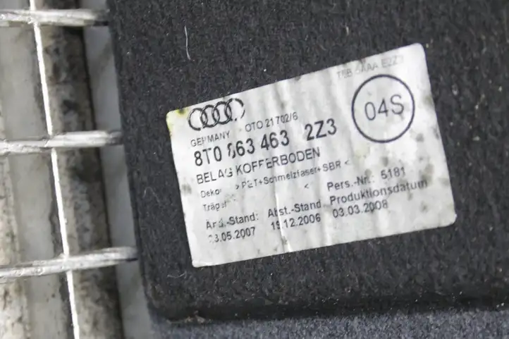 Audi A4 S4 B8 8K (2007 - 2011) 8T0863463 Пол багажника — фото 3