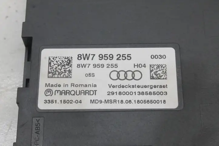 Audi A5 (2016 - ) 8W7959255 Блок управления крышей (кабриолет) — фото 4