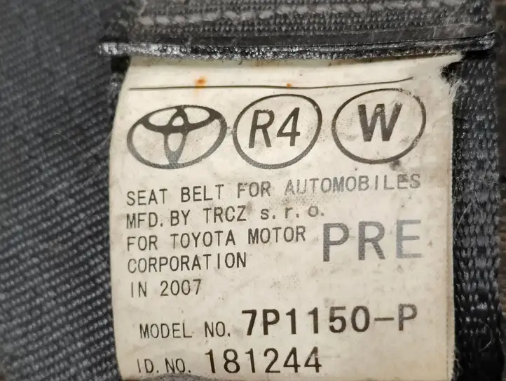Toyota Corolla Verso AR10 (2004 - 2009) E047501 Передний ремень безопасности — фото 3
