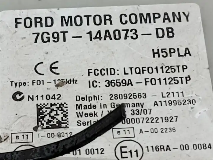 Ford S-MAX (2006 - 2010) 7G9T14A073DB Модуль комфорта — фото 2