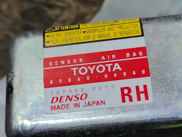 Toyota Solara (2003 - 2009) 8986006040 Датчик удара SRS — фото 3