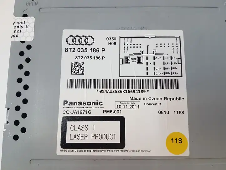 Audi Q5 SQ5 (2008 - 2012) 8T2035186P Магнитола / мультимедийная система — фото 2