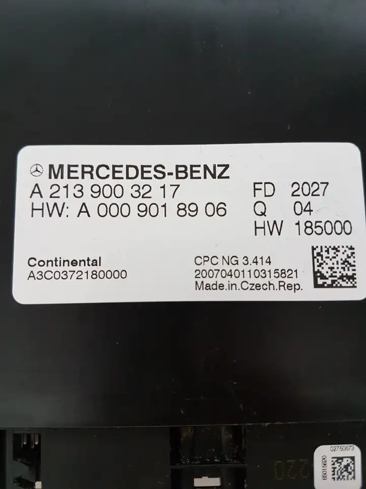 Mercedes-Benz A W177 (2018 - ) A2139003217 Прочие блоки управления — фото 4