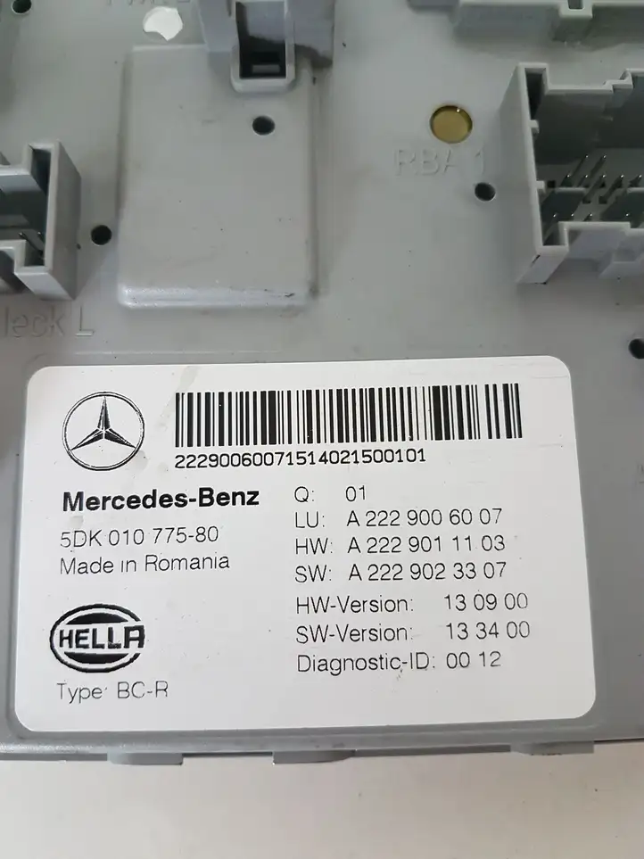 Mercedes-Benz C W205 (2014 - 2021) A2229006007 Модуль комфорта — фото 6