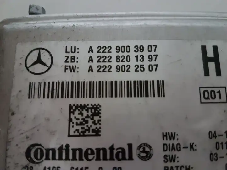 Mercedes-Benz C W205 (2014 - 2021) A2229003907 Камера в лобовом стекле — фото 2