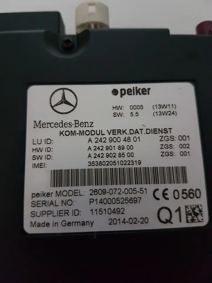 Mercedes-Benz C W205 (2014 - 2021) A2429004801 Блок GSM — фото 5