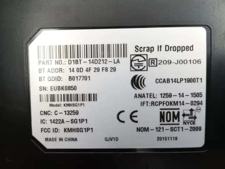 Ford Kuga II (2013 - 2019) D1BT14D212LA Bluetooth модуль — фото 4