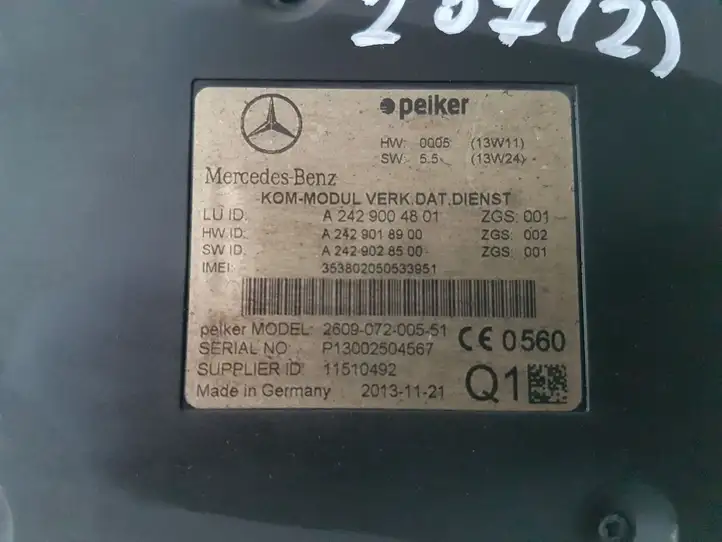 Mercedes-Benz E A207 (2010 - 2017) A2429004801 Блок GSM — фото 4