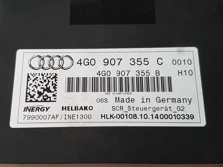 Audi A6 Allroad C7 (2014 - 2018) 4G0907355C Прочие блоки управления — фото 7