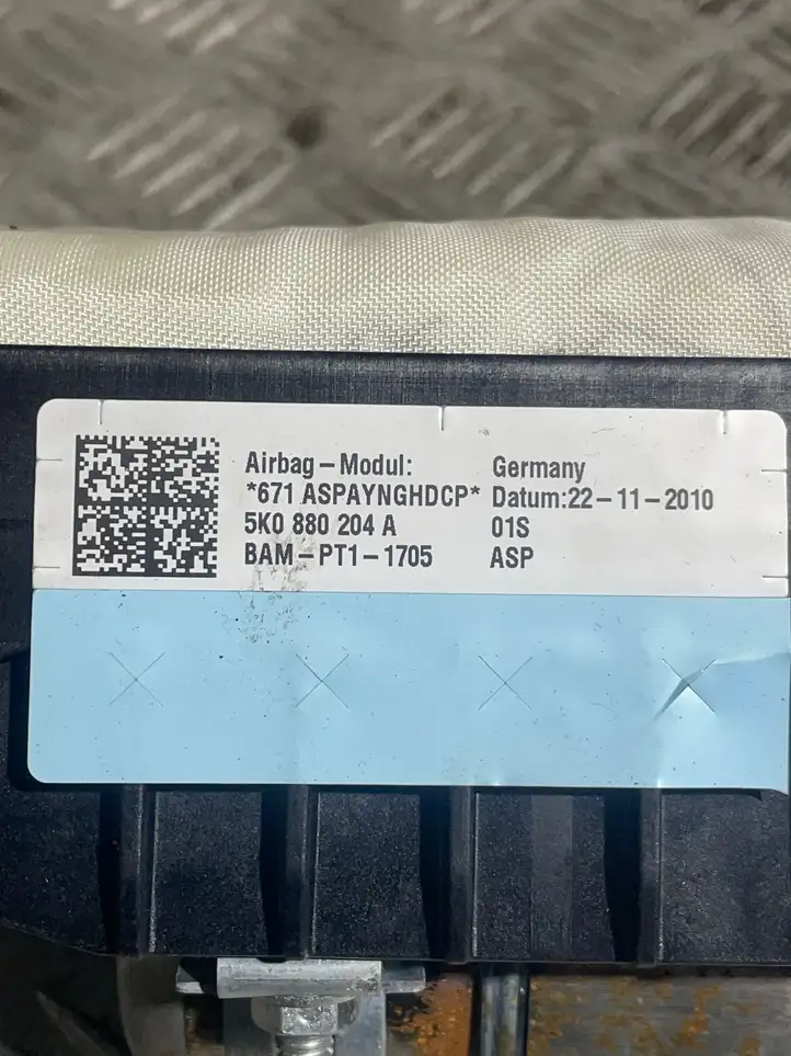 Volkswagen Golf VI (2009 - 2013) 5K0880204A Подушка безопасности пассажира — фото 4