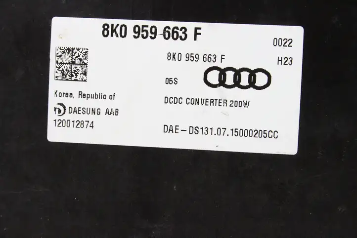 Audi A6 C7 (2014 - 2018) 8K0959663F Реле выравнивания напряжения — фото 3