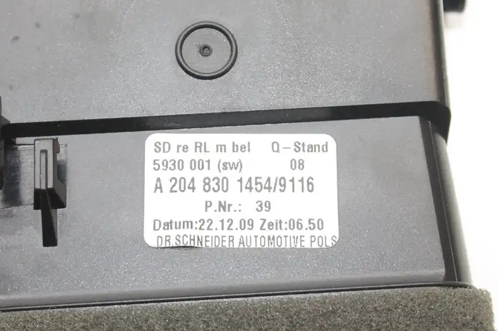 Mercedes-Benz C W204 (2007 - 2014) A2048301454 Воздушная решетка панели — фото 6