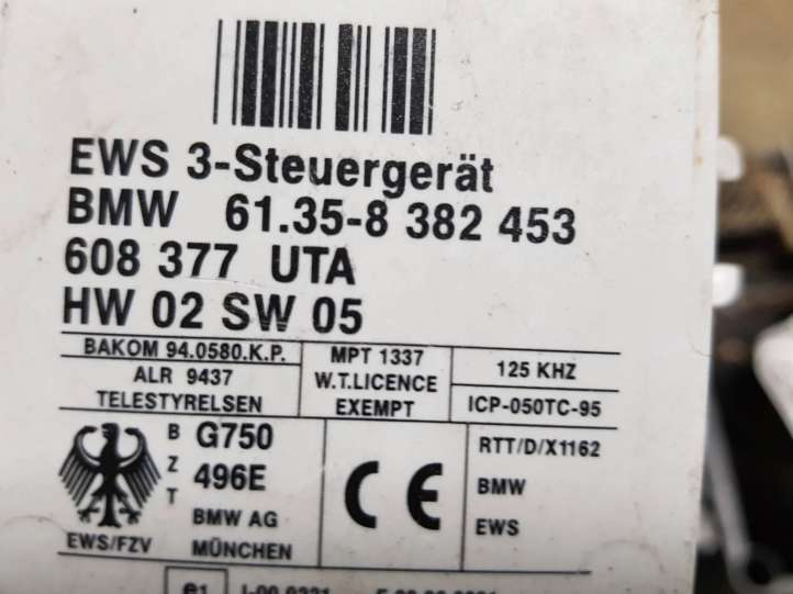 BMW 5 E39 (1996 - 2003)  61358382453 Блок управления иммобилайзера