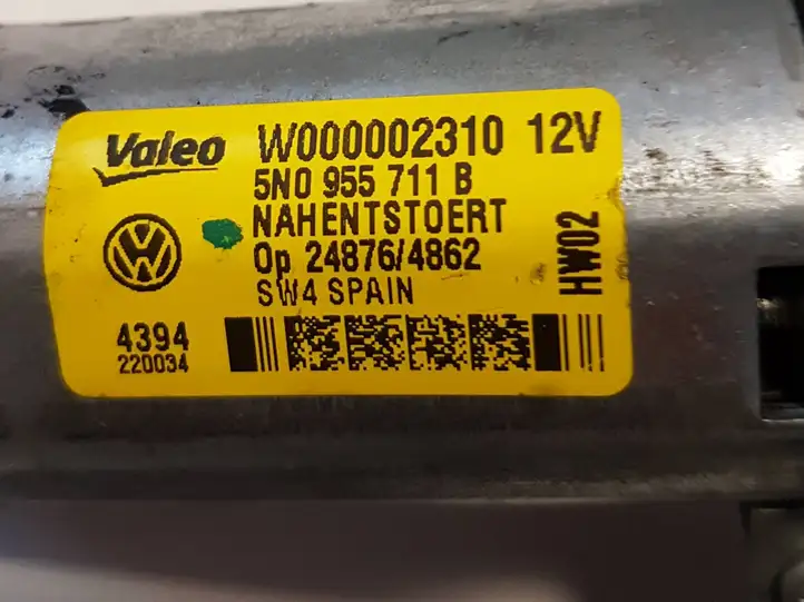 Volkswagen Tiguan (2011 - 2016) 5N0955711B Двигатель стеклоочистителя заднего стекла — фото 3