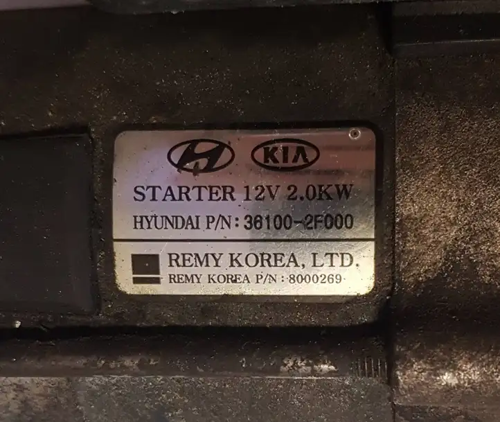 Kia Sorento (2017 - 2020) 361002F000 Стартер — фото 3