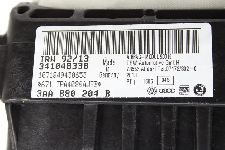Volkswagen PASSAT B7 (2011 - 2014) 3AA880204 Подушка безопасности пассажира — фото 3