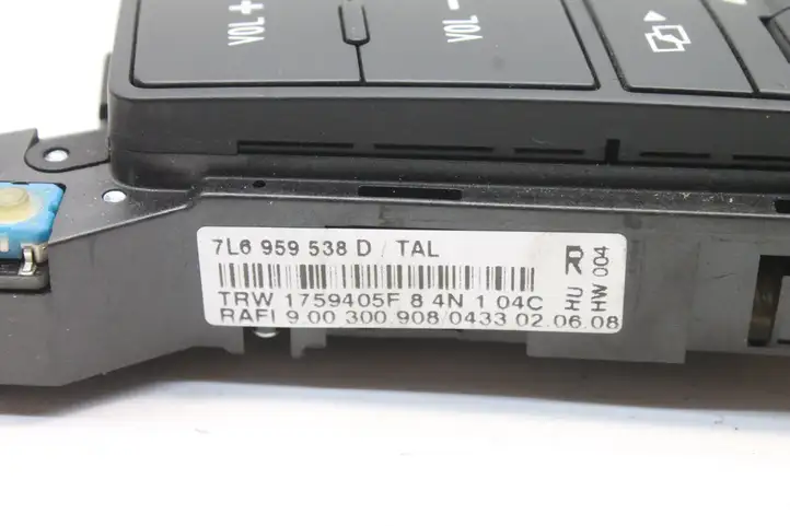 Volkswagen Touareg I (2002 - 2010) 7L6959538D Кнопки на рулевом колесе — фото 6