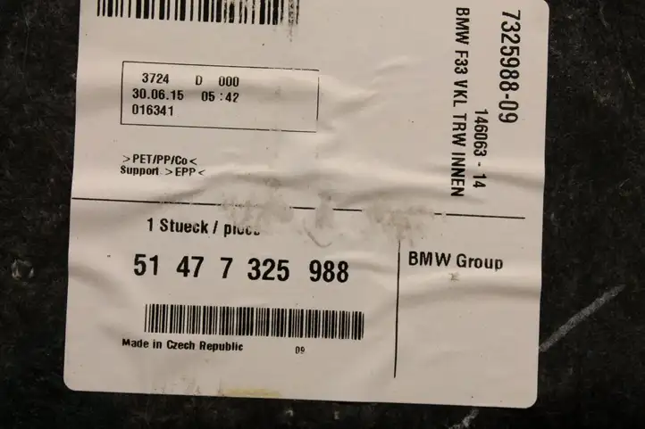 BMW 4 F32 F33 (2013 - 2017) 7325988 Задняя боковая обшивка салона — фото 7