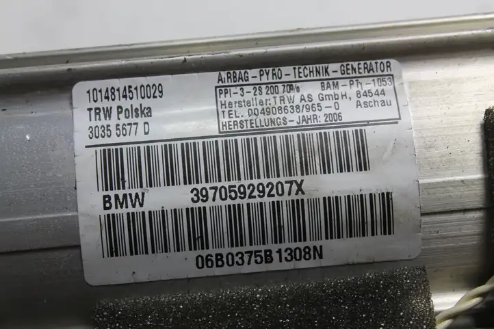 BMW 3 E90 E91 (2005 - 2012) 30366966A Подушка безопасности пассажира — фото 5