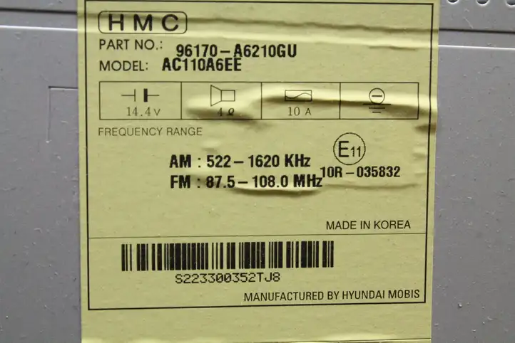 Hyundai i30 (2007 - 2012) 96170A2610GU Магнитола / мультимедийная система — фото 6