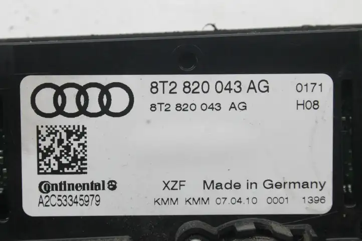Audi A5 8T 8F (2007 - 2011) 8T2820043AG Управление климат контролем — фото 6