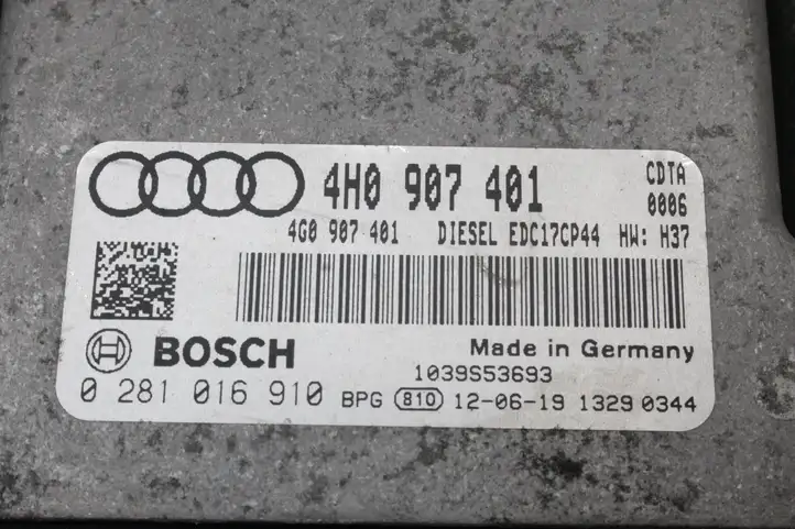 Audi A8 S8 D4 4H (2010 - 2014) 4H0907401 Блок управления двигателем (ЭБУ) — фото 4