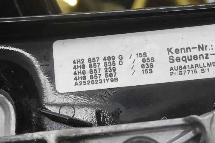 Audi A8 S8 D4 4H (2010 - 2014) 16PIN Боковое зеркало с электроприводом — фото 6