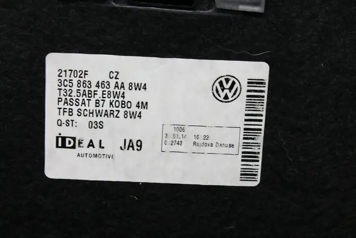 Volkswagen PASSAT B7 (2011 - 2014) 3C5863463AA Пол багажника — фото 7