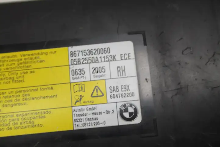 BMW 3 E90 E91 (2005 - 2012) 604762200 Подушка безопасности сиденья — фото 3