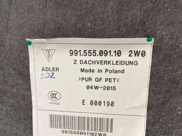 Porsche 911 991 (2011 - 2019)  99155509110 Комплект потолка